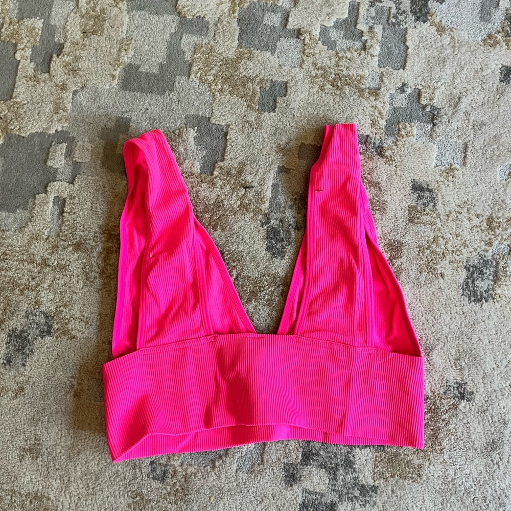 Hot pink crop top